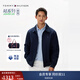 TOMMY HILFIGER【輕通勤】25新款春夏男商務(wù)休閑拉鏈翻領(lǐng)行政夾克外套04336 藏青色FAP L （推薦：150-165斤）