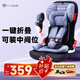innokids兒童安全座椅9個(gè)月-12歲汽車(chē)用寶寶嬰兒車(chē)可折疊坐椅便攜星羽騎士 皇室藍-安全帶款