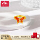 寶慶銀樓925銀夢(mèng)幻蝴蝶戒指琺瑯花絲蝴蝶戒指復古520情人節禮物送老婆女友 漸變粉蝴蝶戒指（金色）約2.2g