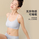 都市麗人內衣女無(wú)痕文胸中厚無(wú)鋼圈聚攏吸濕排汗無(wú)尺碼吊帶背心胸罩2B26A8