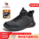 駱駝（CAMEL）男鞋冬季加絨保暖戶(hù)外登山鞋厚底增高防滑舒適徒步運動(dòng)鞋子男 G13W379077 黑色 42