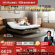 芝華仕（CHEERS）真皮電動(dòng)智能床大象耳朵功能語(yǔ)音可升降Z050棕1.8米x2米