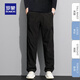 羅蒙工裝褲2025秋冬季新款男士加絨加厚運動(dòng)大碼登山褲男款休閑直筒褲 10301/2228黑色 【秋季常規款】 L 【建議體重130-145斤】