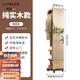 LA PRAIRIE 德國(guó)品牌 實(shí)木全身鏡落地鏡家用可旋轉(zhuǎn)移動(dòng)試衣鏡帶掛衣架穿衣鏡 實(shí)木【胡桃色】移動(dòng)款