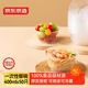 京東京造 一次性碗 食品級塑料碗 耐高溫燒烤露營(yíng)飯盒餐盒400ml【50只】