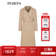 PORTS寶姿女裝 秋冬新品女裝長袖長風(fēng)衣SL9T003LWD042 流沙駝 S (4)