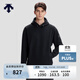 迪桑特（DESCENTE）迪桑特ESSENTIAL系列男女同款休閑運動(dòng)連帽衛衣秋季新品 BK-黑色 L (175/96A)
