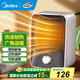 美的（Midea）暖風(fēng)機取暖器辦公室桌面輕音小型熱風(fēng)機電暖器家用迷你便攜電暖氣電熱取暖器臺式節能加熱器 HFU15D【暖風(fēng)機】