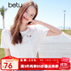 百圖betu女裝2025夏季新款T恤新中式鏤空設計感繡花棉感短袖女2504T21 白色 M