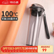 特百惠（Tupperware）晶彩MAX塑料杯600ml 男女士學(xué)生夏季運動(dòng)水杯子戶(hù)外大容量 酷炫黑