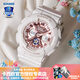 卡西歐（CASIO） 女手表GSHOCK/BABY-G獨角獸淡粉中性潮流時(shí)尚防水運動(dòng)學(xué)生電子表 BA-130-7A1PR白金色