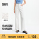 森馬（Semir）森柔牛仔牛仔褲女涼感闊腿褲25夏顯腿長(cháng)褲子109325124006