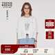 Teenie Weenie小熊牛仔外套2025夏季新款輕薄小個(gè)子短款上衣白色女 白色 S