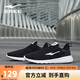鴻星爾克男鞋運(yùn)動鞋舒適休閑跑步鞋輕便軟底網(wǎng)鞋慢跑鞋子男正黑/正白42