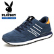 花花公子（PLAYBOY）鞋子男鞋2025秋季老爹鞋男士厚底休閑鞋戶(hù)外運動(dòng)跑步鞋時(shí)尚藍色42