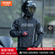 FEHER飛兒摩托車(chē)騎行服四季通用防摔防潑水機車(chē)服男女保暖防寒機服跑山 【上衣】TPU護肩*CE2級*玄黑色 XL
