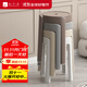 九千谷塑料凳子加厚家用現代可疊放餐桌備用圓板凳風(fēng)車(chē)凳高板凳椅子4246