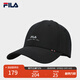 FILA【大滿(mǎn)貫帽】斐樂(lè )棒球帽防曬硬頂休閑運動(dòng)帽遮陽(yáng)帽鴨舌帽 正黑色-BK XS