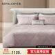 羅卡芙（ROYALCOVER） 保暖全棉磨毛印花四件套 映之夢(mèng) 實(shí)物如圖 1.8m床適用(被套240*240cm)