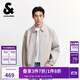 杰克·瓊斯（JACK&JONES） 男裝秋季夾克時(shí)尚潮流翻領(lǐng)略寬松兩側插袋松緊下擺上衣2253P3002