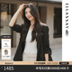 歌力思（ELLASSAY）博主同款25春夏新款100%萊賽爾隨性簡(jiǎn)約廓形西裝女EWB362T00900 經(jīng)典黑 XS