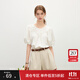 范思藍恩法式氣質(zhì)優(yōu)雅通勤自然含亞麻襯衫上衣女2025夏季新款2386 白色 M
