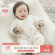 乖奇熊【真有機】嬰幼兒連體衣秋冬季夾棉衣保暖寶寶加厚哈衣爬服冬裝