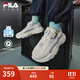 FILA斐樂(lè )火星童鞋兒童運動(dòng)鞋BOA2025夏季新款男女童復古跑步鞋潮 奶白/日巖灰-GG 32 內長(cháng)20.0cm