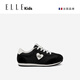 ELLE KIDS法國正品童鞋春秋新款男童軟底跑步鞋女童戶(hù)外休閑鞋兒童運動(dòng)鞋 黑色 30 內長(cháng)19.5/腳長(cháng)18.5-18.8