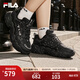 FILA斐樂(lè )男女鞋貓爪鞋6代情侶老爹鞋春新款網(wǎng)面輕便舒適休閑運動(dòng)鞋 【女】黑-BK 37.5