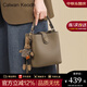 CALWAN KEODH包包女包2025新款水桶包高級感單肩包斜挎包生日禮物送女友老婆 【卡其】輕奢品牌時(shí)尚百搭簡(jiǎn)約實(shí)用走心女生閨蜜 休閑手提通勤包