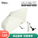 Wpc.遮陽(yáng)傘晴雨兩用傘男士商務(wù)太陽(yáng)傘防曬防紫外線(xiàn)輕量折疊傘黑膠IZA 手動(dòng) 米白輕量三折傘ZA007-908
