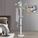 普瑪思新款衣帽架落地大理石家用客廳高級感立式掛衣架現代簡(jiǎn)約置物架子 白色水晶球+大理石底座