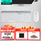 羅技（Logitech）K580無(wú)線(xiàn)藍牙鍵盤(pán)帶手機支架可跨屏切換靜音按鍵無(wú)限薄膜鍵盤(pán)筆記本電腦手機ipad平板鍵鼠套裝 【K580+Pebble】輕音套裝-芍藥白