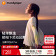 moodytiger【仙女家族】女童T恤輕薄涼感夏兒童防曬衣長袖假兩件上衣親子裝