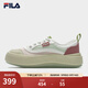斐樂(lè )（FILA）官方女鞋水母鞋帆布鞋夏新款時(shí)尚復古休閑鞋 桃色粉/新薄荷綠-CS 38