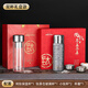JRINKTEEA日本品牌純鈦保溫杯茶水分離鈦水杯車(chē)載男士燜泡茶杯戶(hù)外禮品杯 升級款雙杯款霧隱黑500ml保溫杯+錘紋玻璃杯