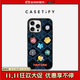 CASETIFY YANYAN x CASETiFY聯(lián)名 多色菱形花紋 適用于iPhone16/15 Pro/Max手機殼 透明黑框 iPhone 16 Pro Max
