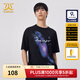 卡賓男裝印花T恤24夏新款寬松短袖潮流商場(chǎng)同款H3242132104 煤黑色01 XL /180/52