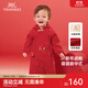 英氏（YEEHOO）英氏嬰兒衣服秋冬長(cháng)袖男童連體衣寶寶拜年服喜慶衣服女童 新年紅 80cm （建議身高72-80cm）
