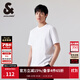 杰克·瓊斯（JACK&JONES）男裝衣服夏季新款男士胸前個(gè)性時(shí)尚刺繡印花純色休閑短袖T恤男裝 本白色A06 M 175