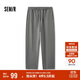 森馬（Semir）休閑褲男基礎中性款寬松直筒褲秋季情侶運動(dòng)針織褲子101524127202