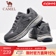 駱駝（CAMEL）復古休閑鞋2025春季新款透氣網(wǎng)面厚底增高簡(jiǎn)約時(shí)尚千禧慢跑鞋男 G15S852013 深灰 42