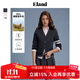 ELAND【49%綿羊毛】衣戀毛針織衫女袖口撞色開(kāi)衫外套25秋季新款 灰色(15)Grey S
