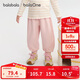 巴拉巴拉balaOne寶寶長(cháng)褲女童寬松束腳褲2025秋褲子甜美蕾絲208325108010