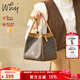 why小眾原創(chuàng  )設計大容量水桶包奢侈品牌女包菜籃子手提包單肩斜挎包 啡色配焦糖
