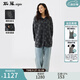 斯琴（siqin）2025春新款棉連帽提花針織外套寬松開衫上衣女BECB014150 花色 L