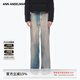 ANN ANDELMAN【李晟同款】官方直營(yíng)復古重工做舊洗水直筒牛仔褲寬松休閑長(cháng)褲 藍色 M