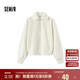 森馬（Semir）[商場同款]衛(wèi)衣女純色溫柔2024秋季休閑風(fēng)寬松套頭衫101524116012