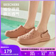斯凱奇（SKECHERS）洞洞鞋女士秋季外穿包頭泡泡鞋厚底軟底涼拖鞋休閑鞋111514